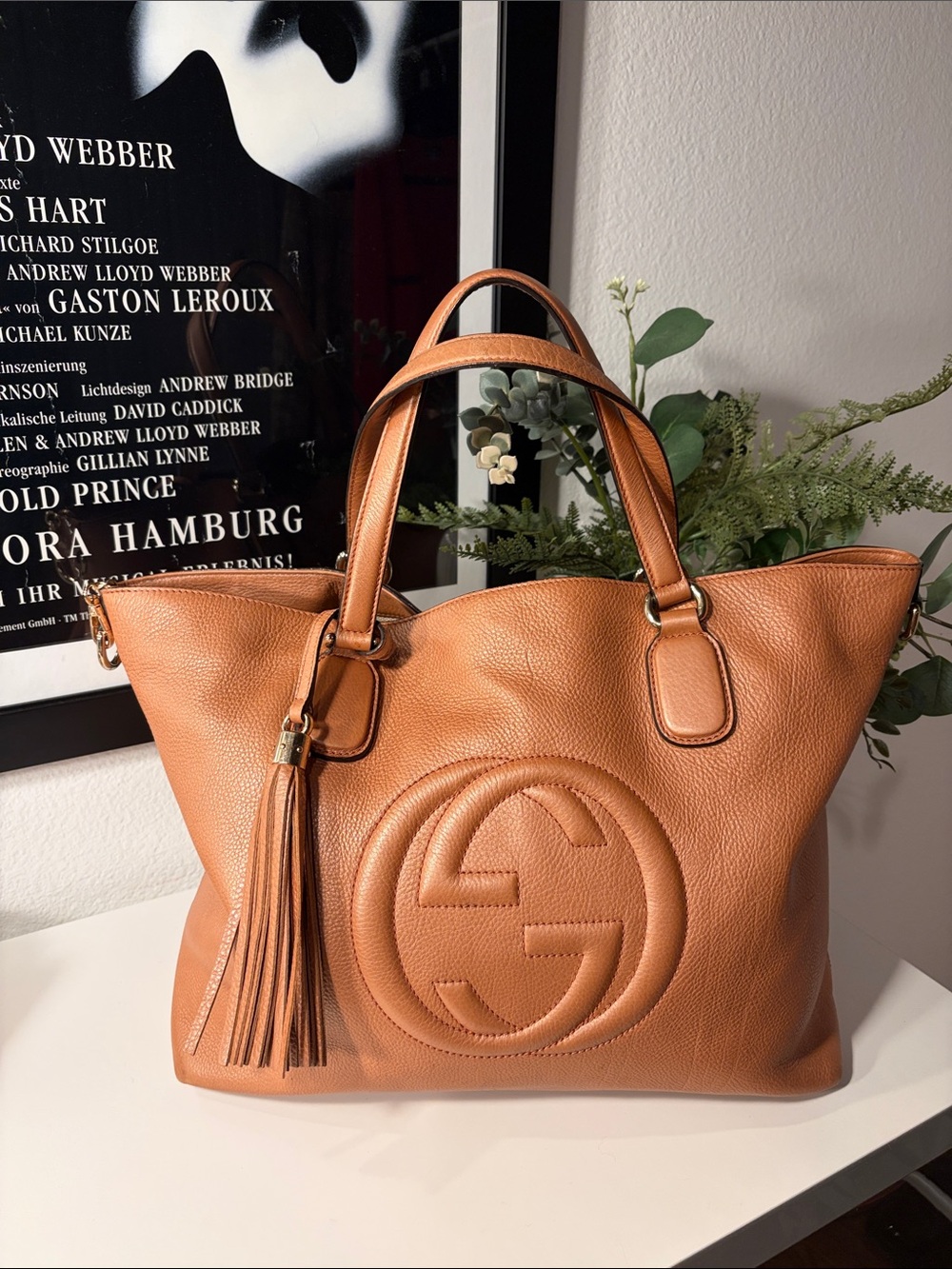 GUCCI SOHO Japanese Exclusive Rose Metallic Tote